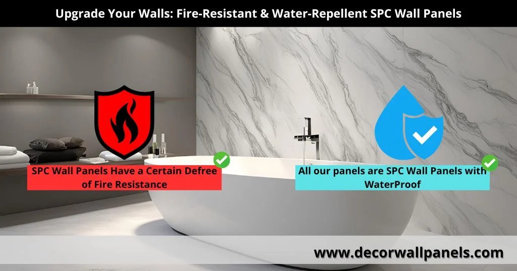 Upgrade Your Walls: Fire-Resistant & Water-Repellent SPC Wall Panels