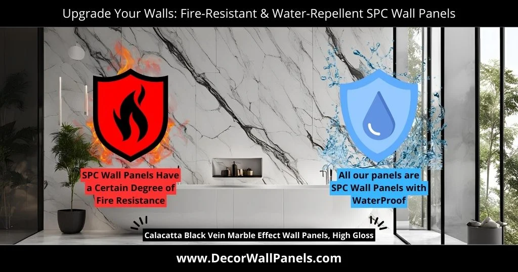 Upgrade Your Walls: Fire-Resistant & Water-Repellent SPC Wall Panels