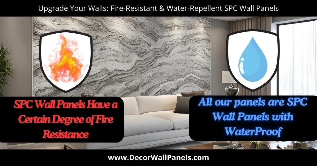 Upgrade Your Walls: Fire-Resistant & Water-Repellent SPC Wall Panels